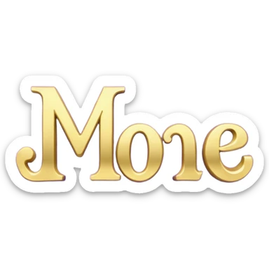 3D text that spells "me" in a shiny purple fancy font  sticker