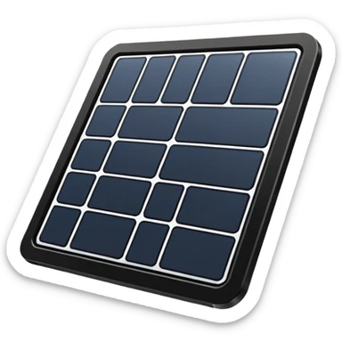 2d solar panel lines sticker