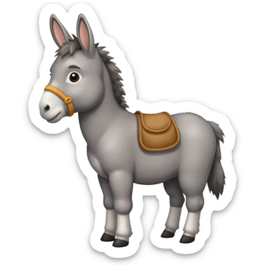 Cute donkey sticker