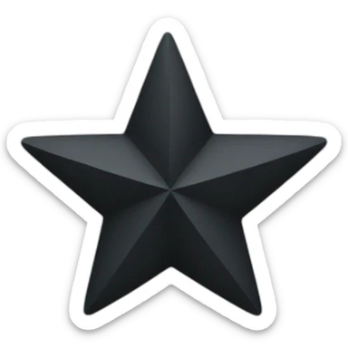 Black Star sticker
