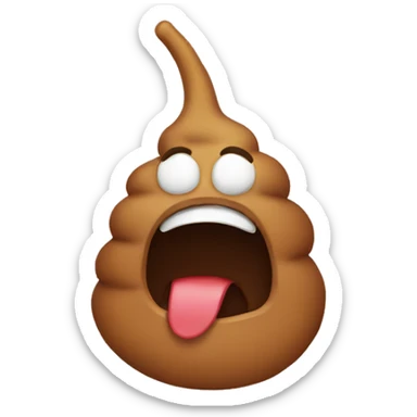 poop emoji sticker