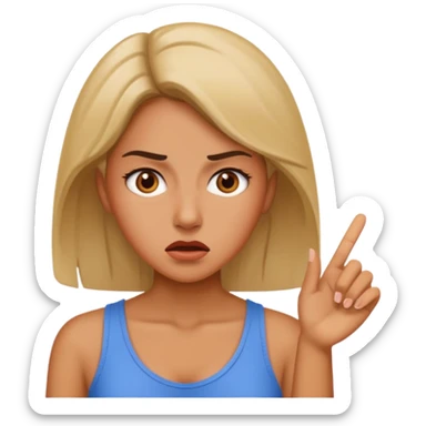 Sexy irritated  sticker