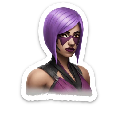 Sad Mileena Mortal Kombat X sticker