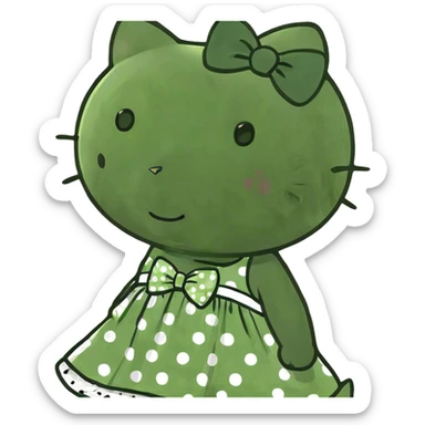 Hello kitty laughing sticker