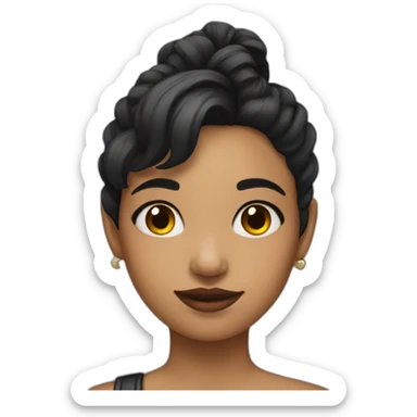 girl with tattoo on shoulder sticker