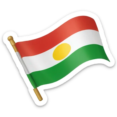 kurdish flag sticker