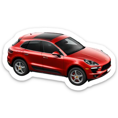 Porsche macan red sticker