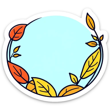 Happy fall sticker