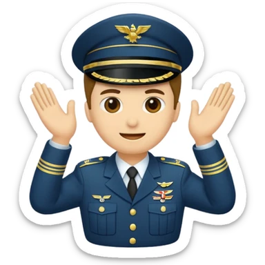 militar greeting sticker