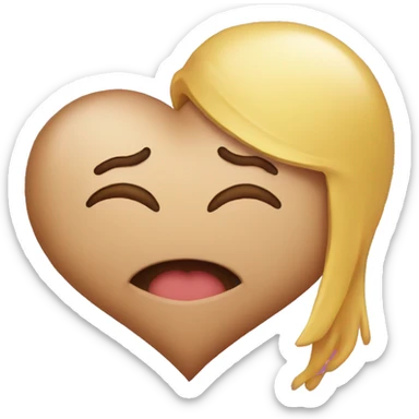 The heart that sends a kiss sticker