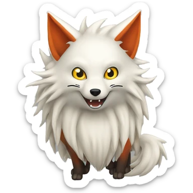 kyuubi- nine tailed fox  sticker