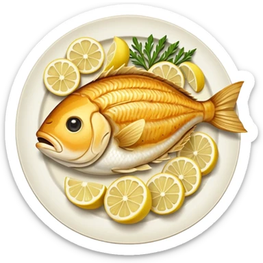 fish dinner sticker