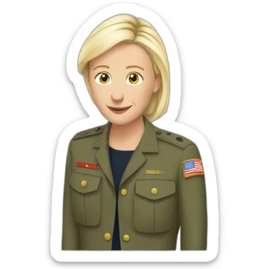 Marine lepen sticker