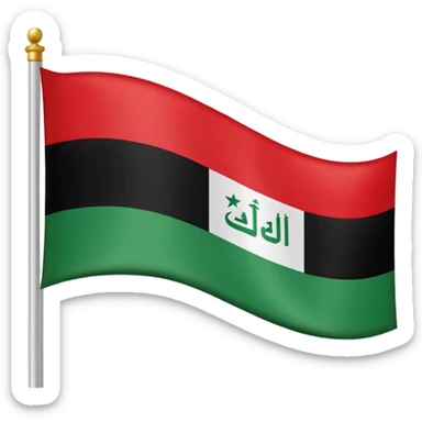 iraq flag sticker