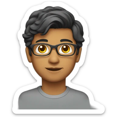 young south asian tech sticker