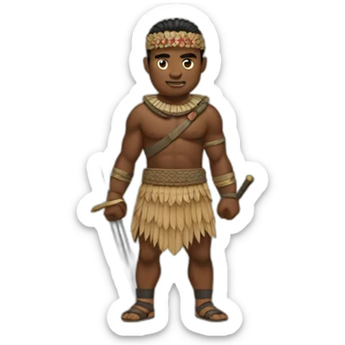 Fijian Warrior sticker