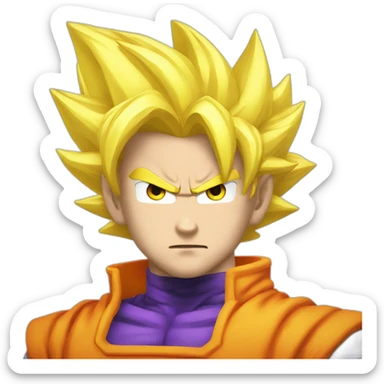 super sayain gohan sticker