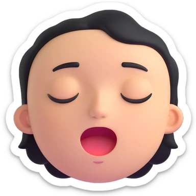 laughing face, bright and cheerful sticker