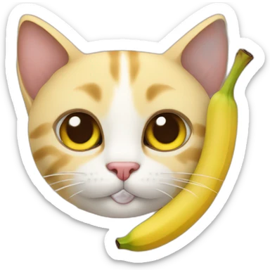 cat-banana sticker