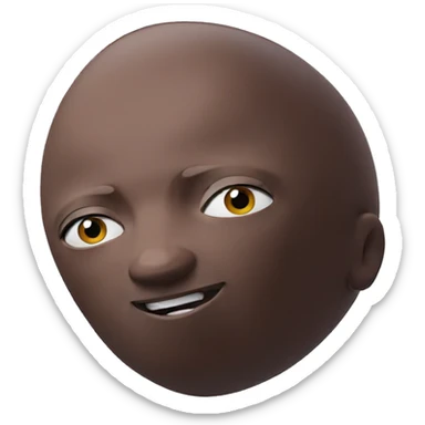 curious gaze against white backdrop sticker