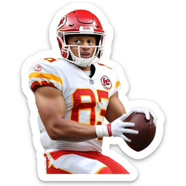 Saquon Barkley and Patrick mahomes sticker