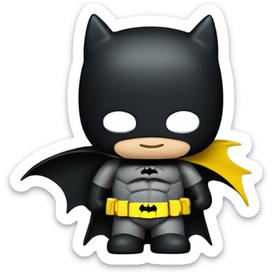 Hello kitty and Batman  sticker