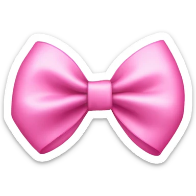 pink bow sticker