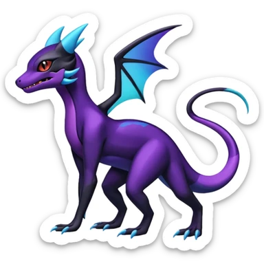 Shiny Salandit-Noivern-Umbreon-Hybrid (Full body) sticker