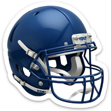 College football player helmet in Dark blue color sticker