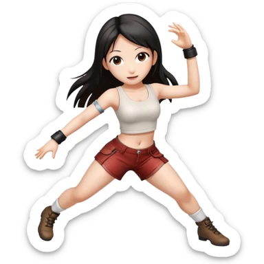 Final fantasy 7 Tifa dance  sticker