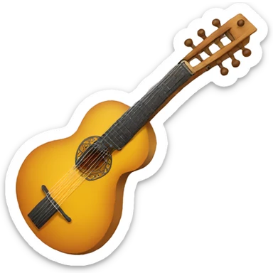 moroccan instrument sticker