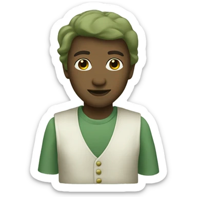 Sage green heart emoji  sticker