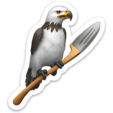aigle Attraper une cuillère sticker