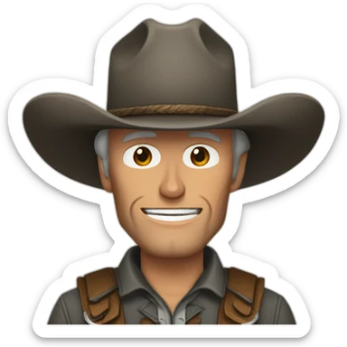 Clint Eastwood de vaquero sticker