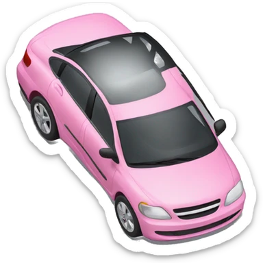 Pink car sticker