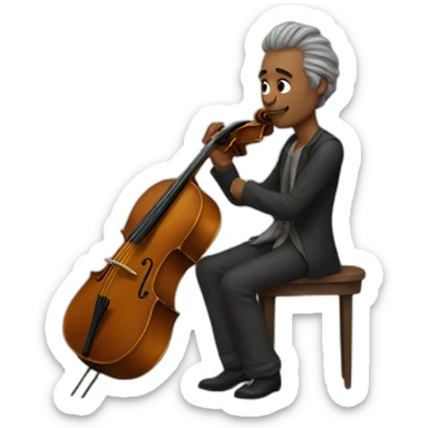 poet cello sticker