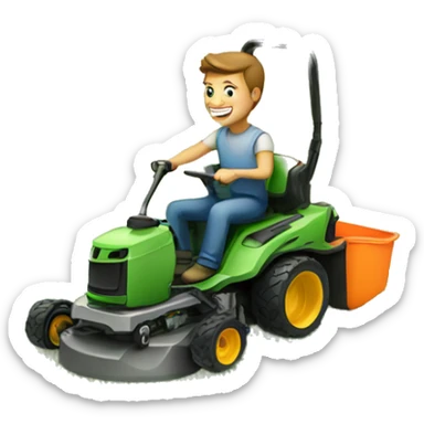 Mow lawn sticker