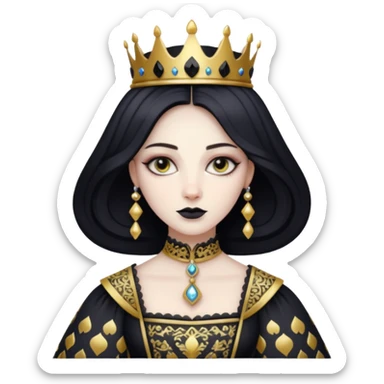 queen of spade sticker