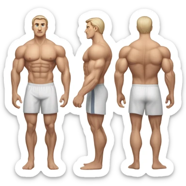 slavic gym man fit sticker