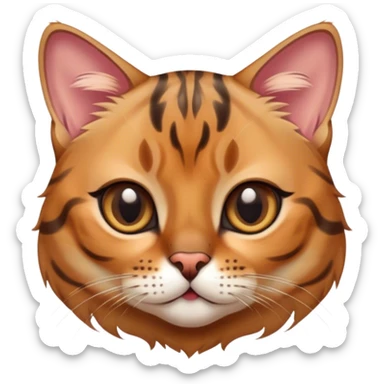 cute babe bengal cat sticker
