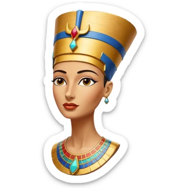 Bust of Nefertiti, no face sticker
