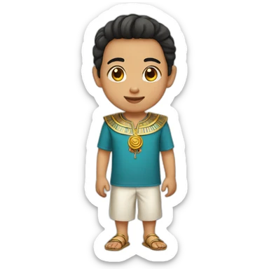 chinese egyptian kid sticker