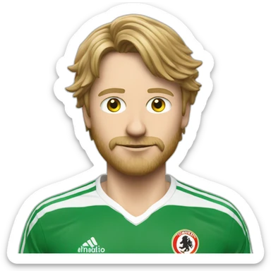 mislintat in a feyenoord shirt sticker