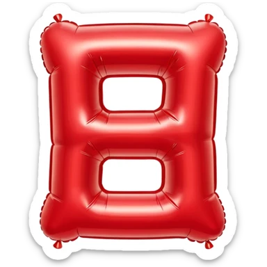 balloon letter T sticker