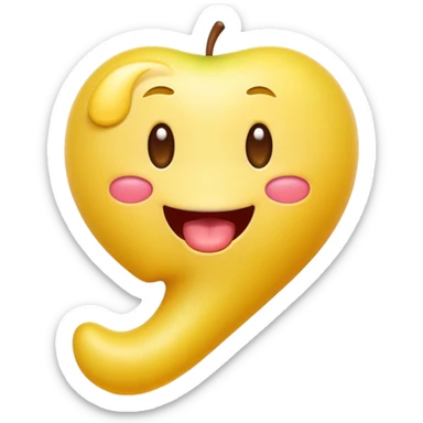 A playful yellow emoji character in official Apple iOS emoji style: smooth gradients, glossy lighting, rounded soft edges, simple facial features, high-resolution 3D-rendered look. The emoji is holding a raised leg and making a silly tongue-out expression. Transparent background. sticker