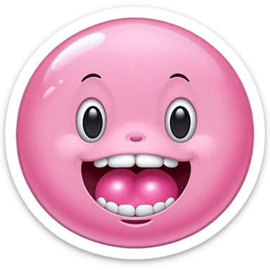 Chicle rosado sticker