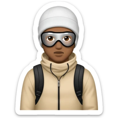 rapper with a ski mask sticker