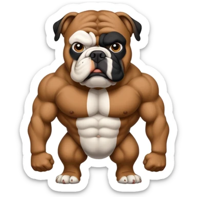 black bulldog Y3 sticker