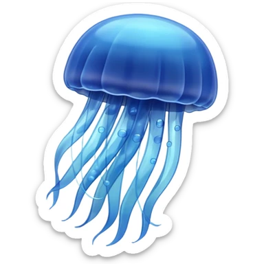 simple jellyfish sticker