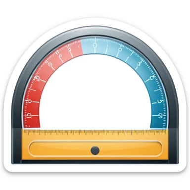 "📏" This emoji is for ruler. Then make an emoji for protractor. Which is real emoji type like the give sticker
